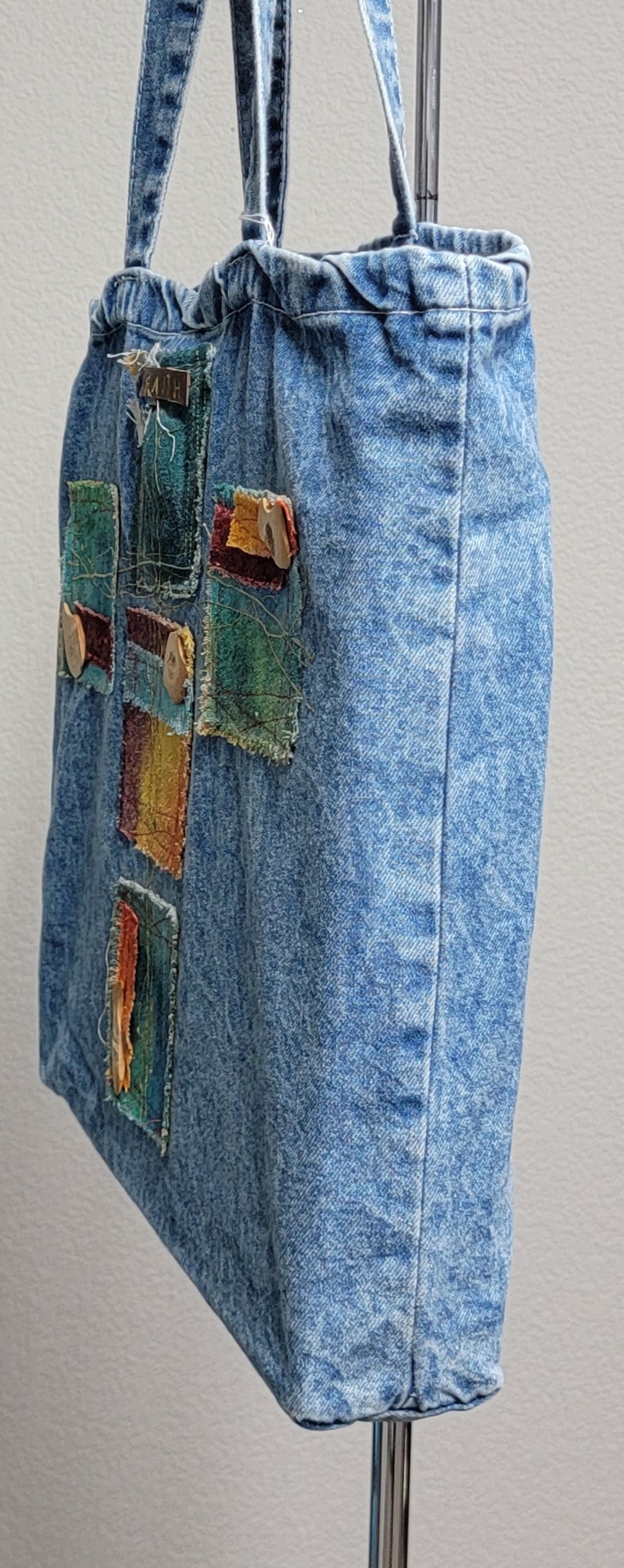 Cross Applique Tote Bag - 8