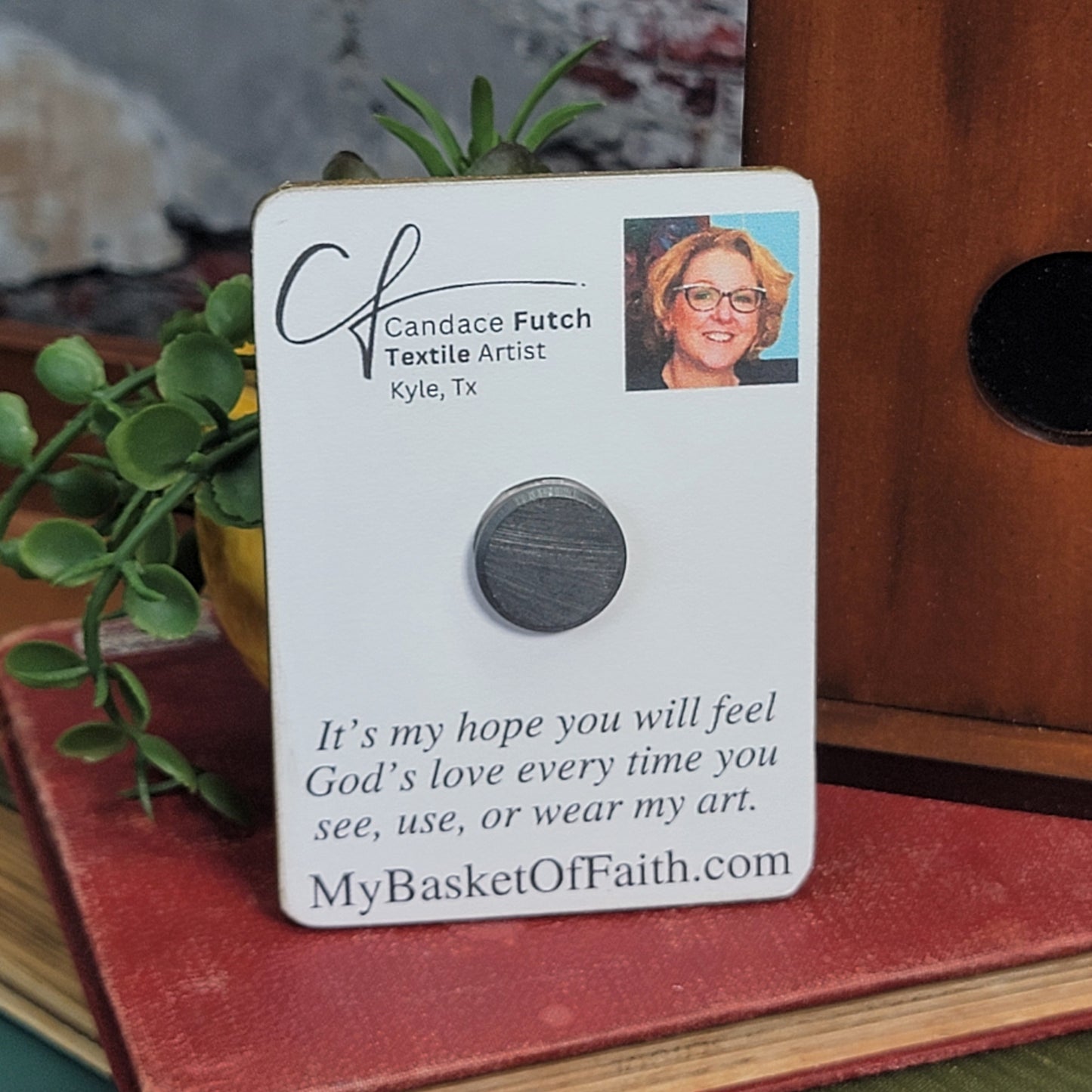 He has a plan... I have a purpose - 1 - Embossed Magnet