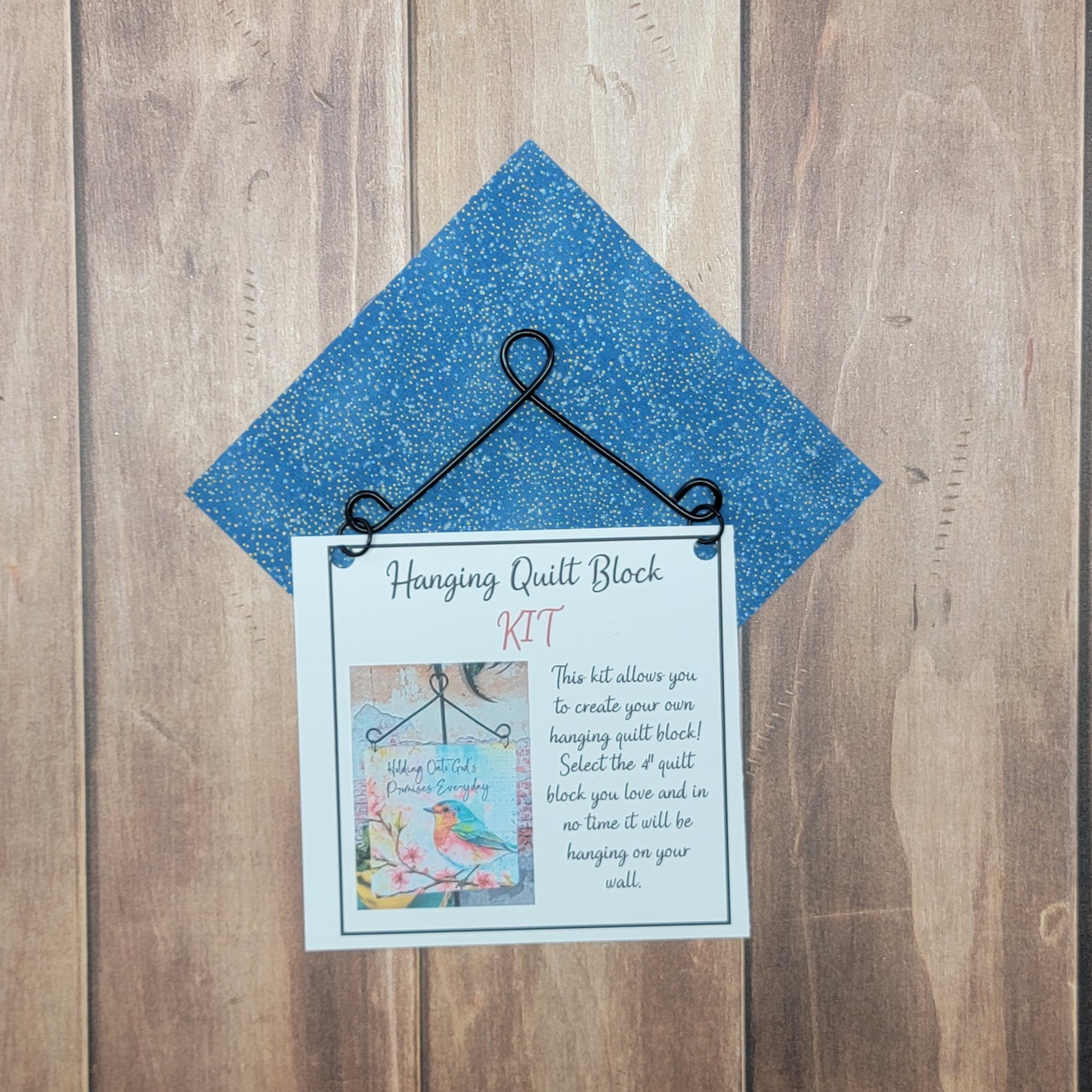 4” Quilt Block Hanging Kit - Customizable Select your design!