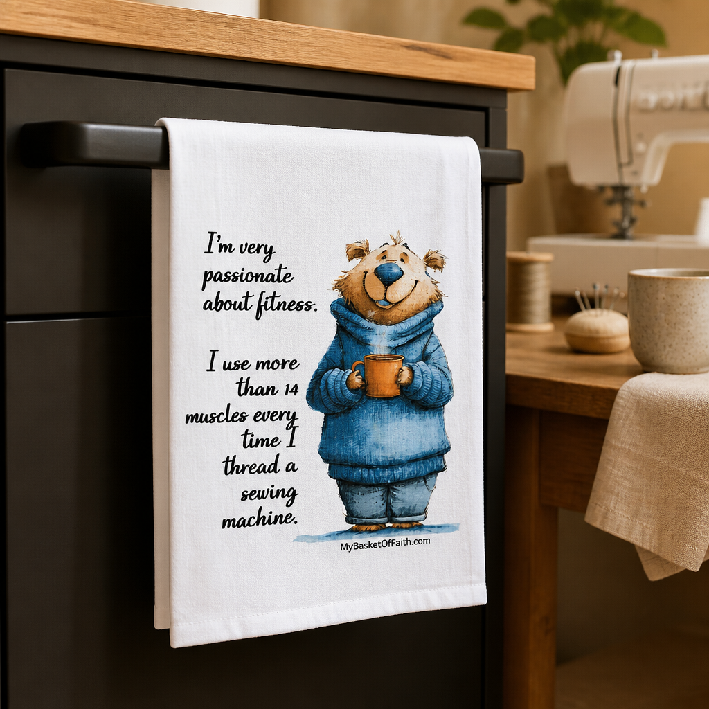 Tea Towel - I'm very passionate about fitness