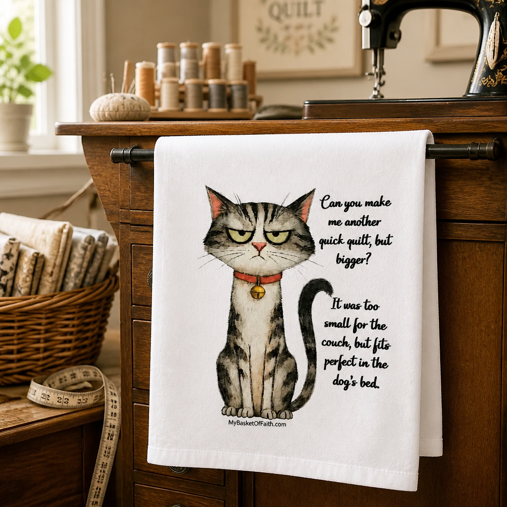 Tea Towel - Can you make me a quick quilt but bigger?