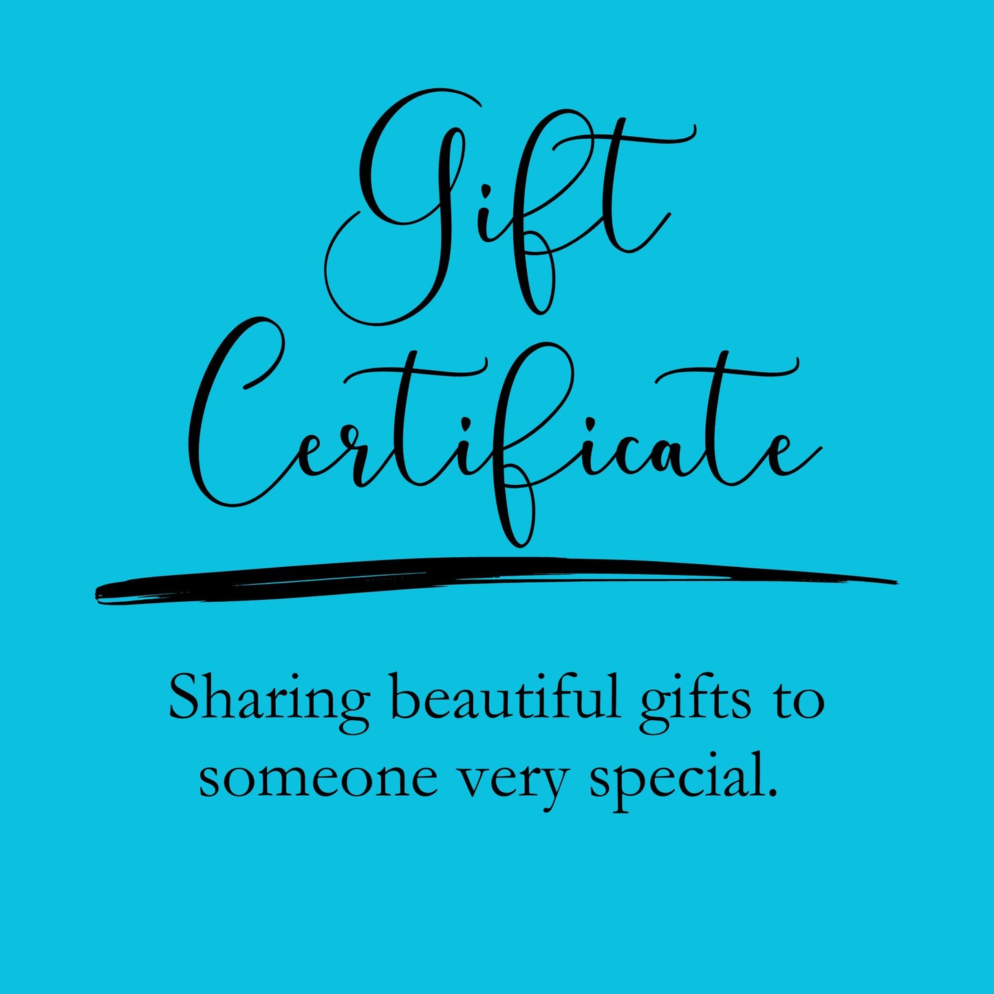 Enjoy Something Beautiful - Gift Card