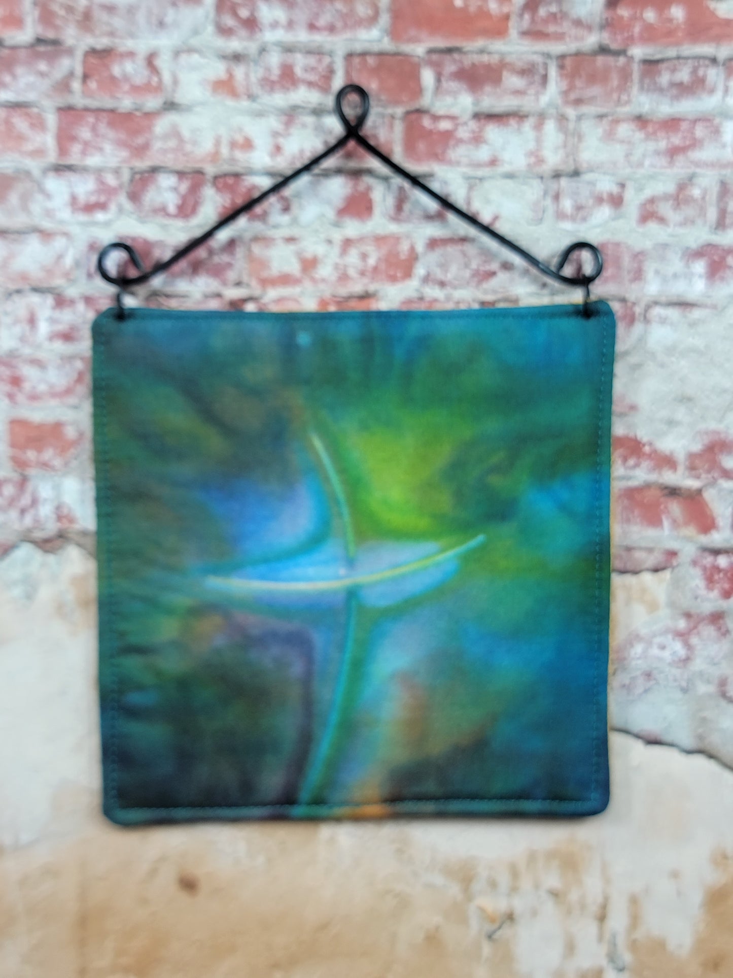 Silk Fabric Cross Wall Art - 1