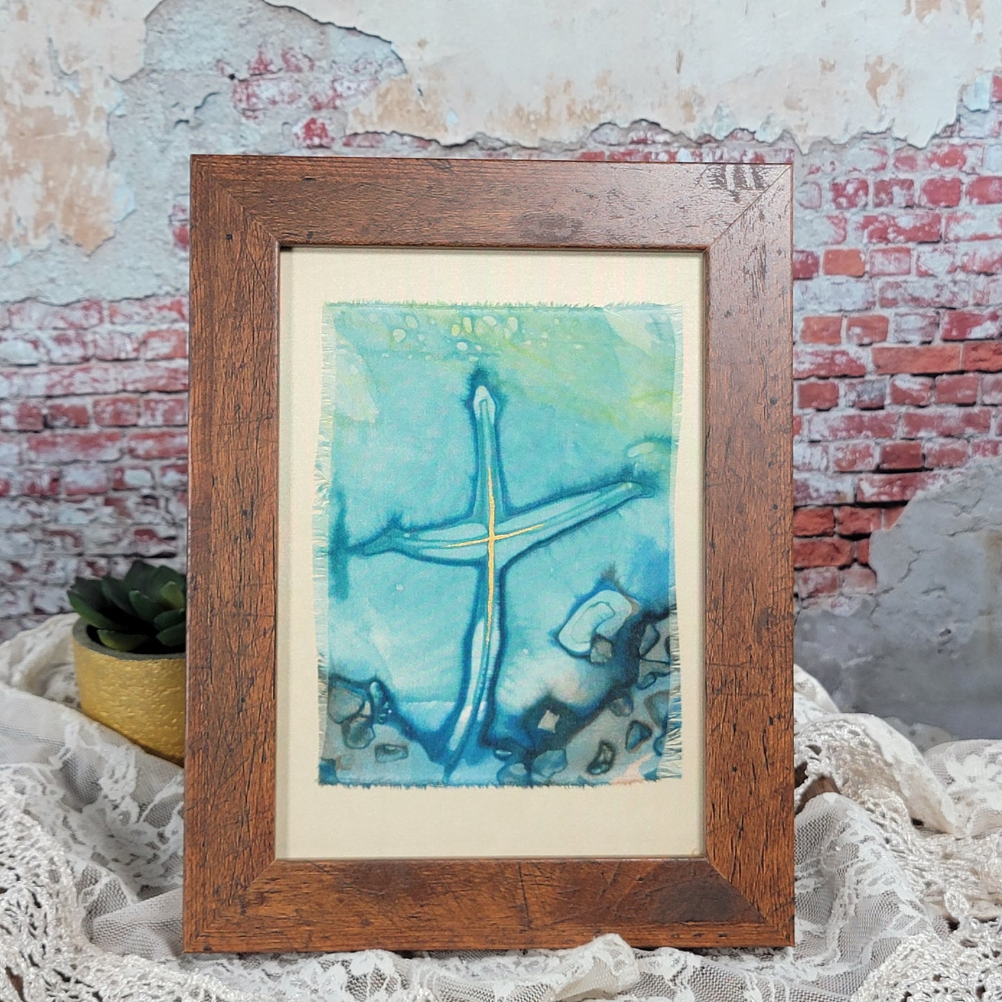 Silk Cross Framed Art - 2