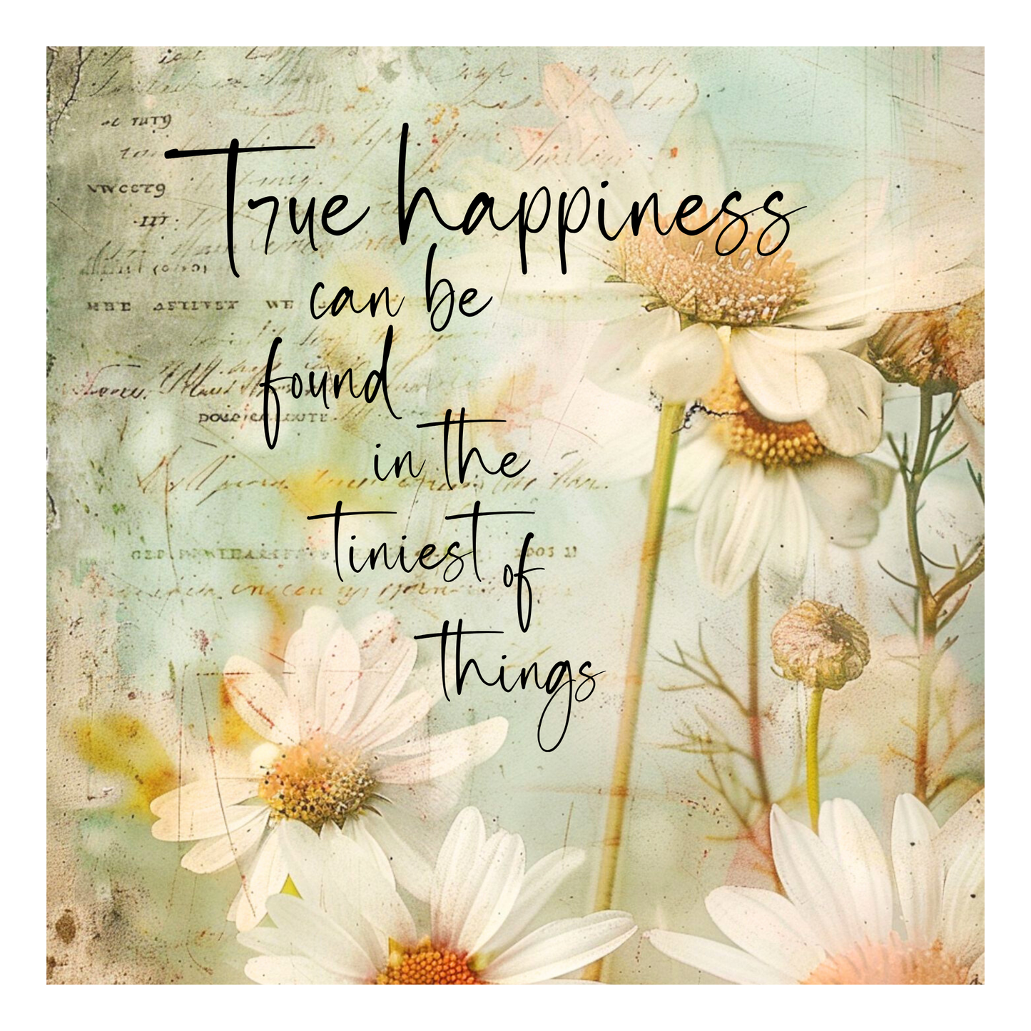 True happiness can be found in the tiniest of things - Quilt Blocks