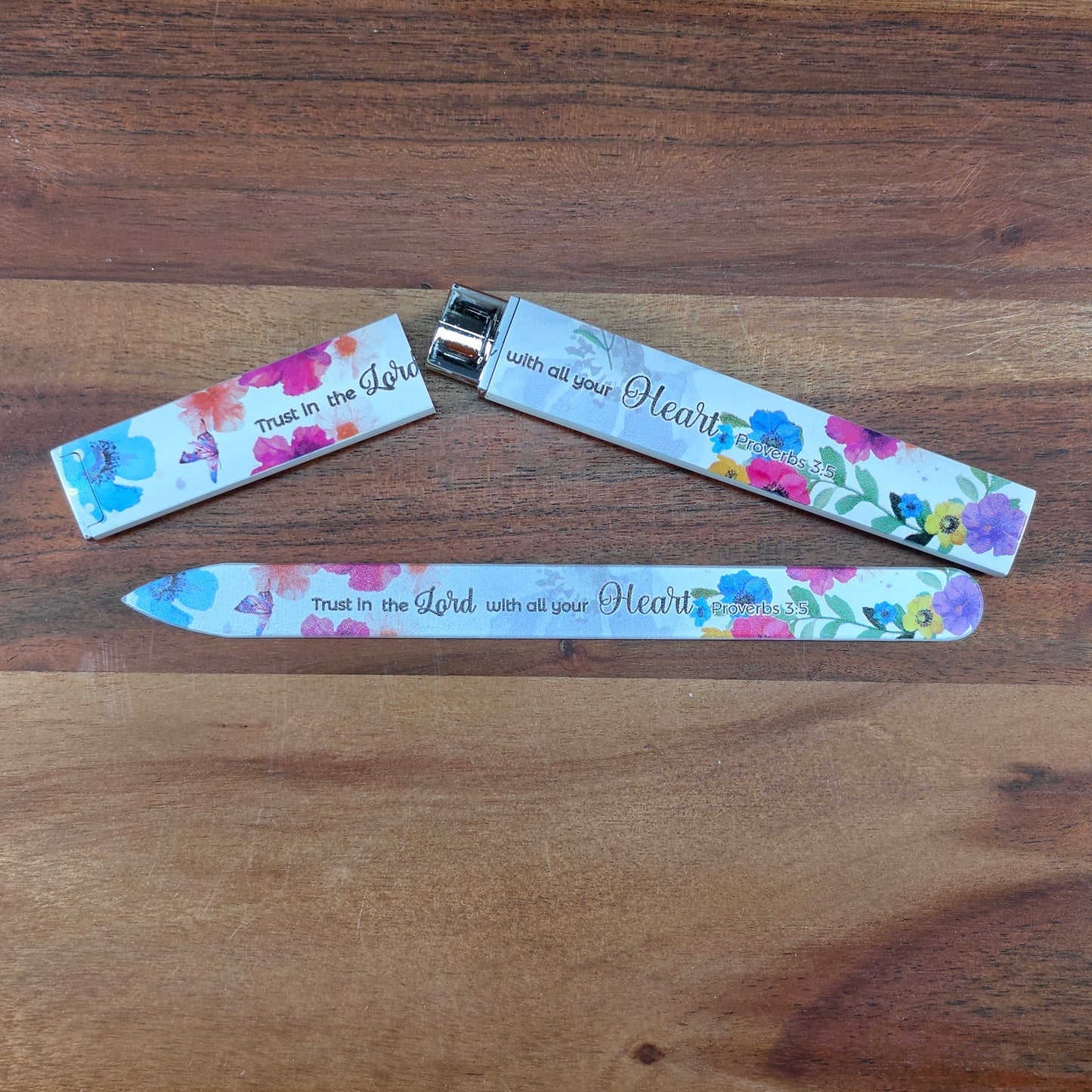 Glass Nail File - Trust in the Lord with all your heart