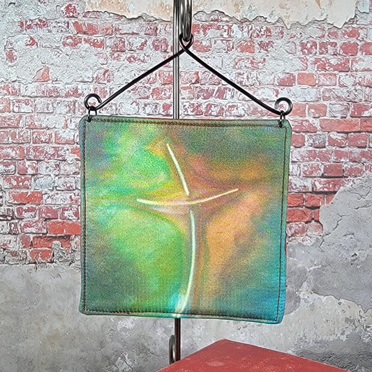 Silk Fabric Cross Wall Art - 7