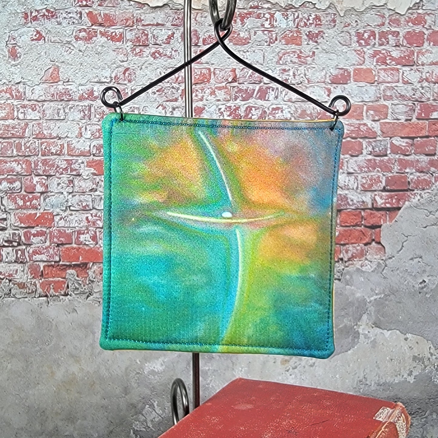 Silk Fabric Cross Wall Art - 5