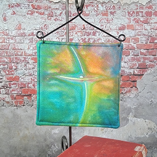 Silk Fabric Cross Wall Art - 5