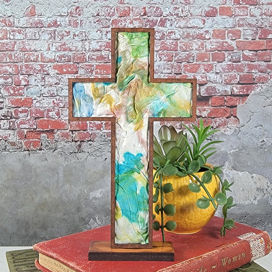 Standing Cross - Crinkled Silk  Cross - 3
