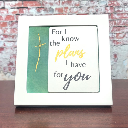 Cross Necklace Holder - For I know the plans I have for you (239)
