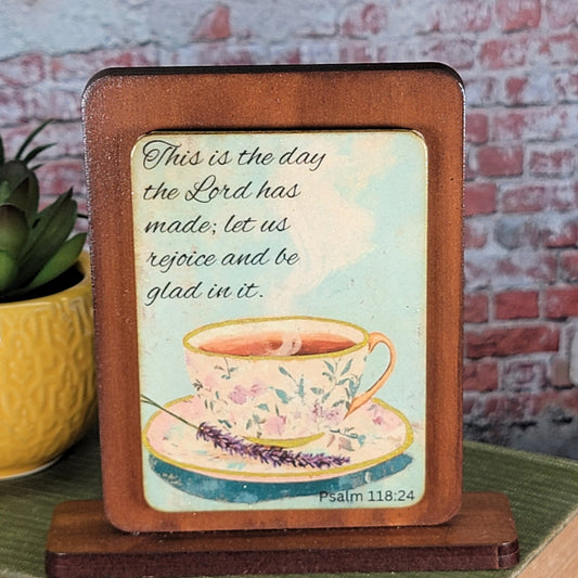 This is the day the Lord has made let us rejoice and be glad in it - Embossed Digital Magnet