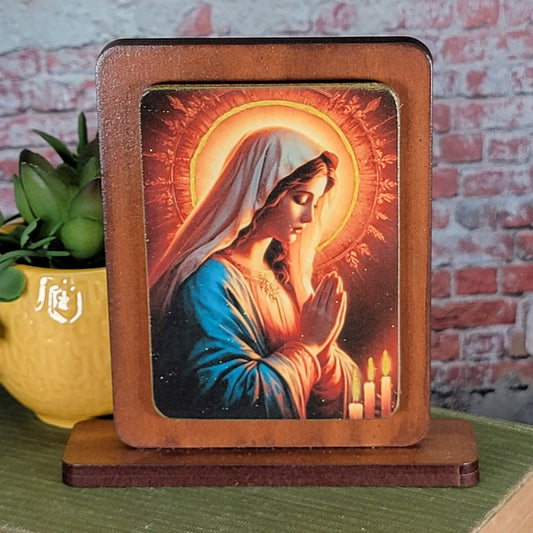 Mother Mary - 2 - Embossed Digital Magnet