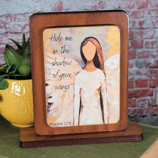 Embossed Digital Magnet - Hide me in the shadow of your wings