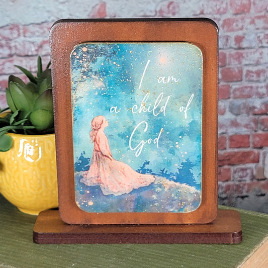 Embossed Digital Magnet - I am a child of God