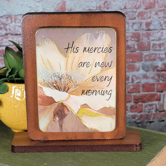 Embossed Digital Magnet - His mercies are new every morning