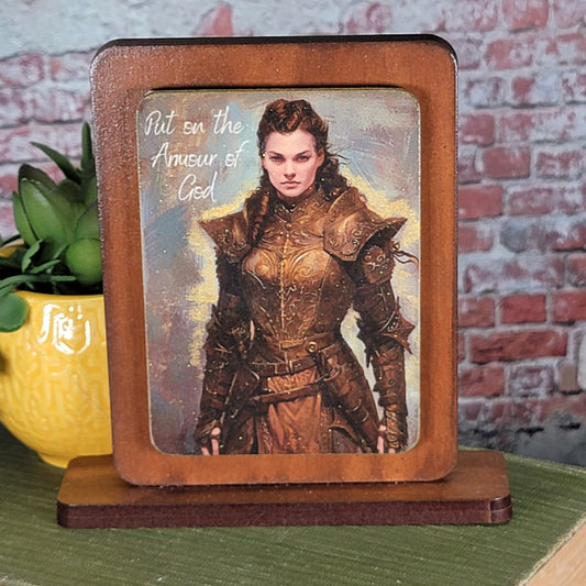 Put on the Armor of God - Embossed Magnet