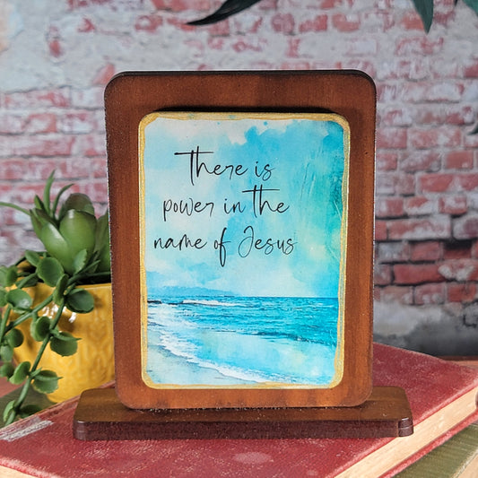 There is power in the name of Jesus - Embossed Digital Magnet