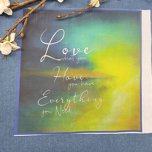Love what you have you have everything you need - Quilt Blocks