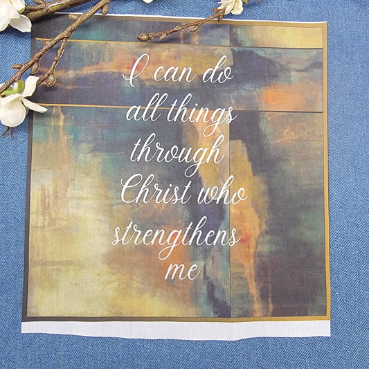 I can do all things through Christ who strengthens me - Quilt Blocks