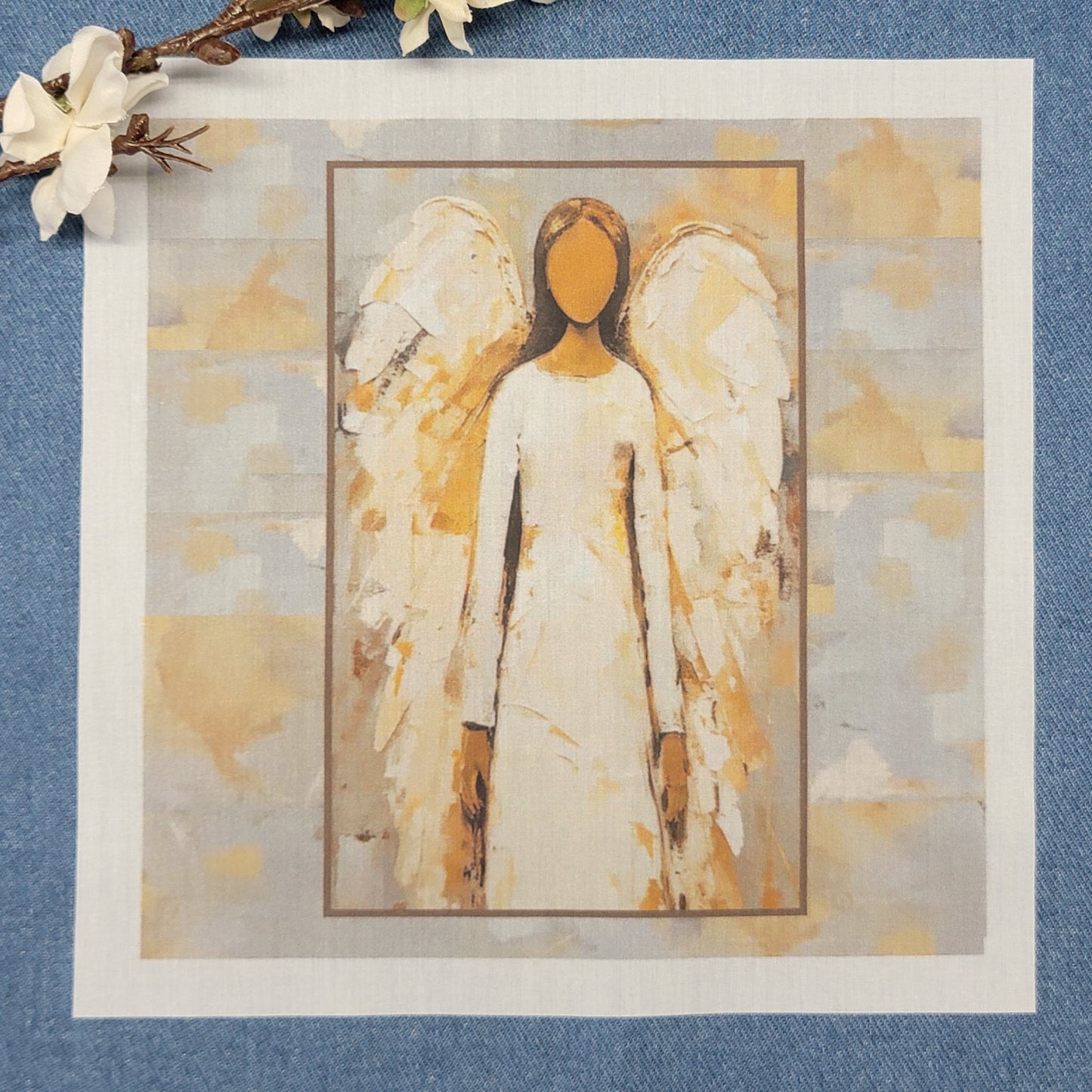 6" Quilt Block - Angel 1