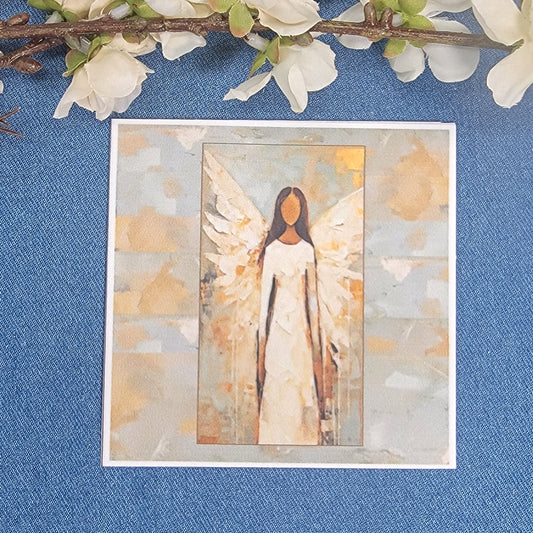 4" Quilt Block - Angel - 3