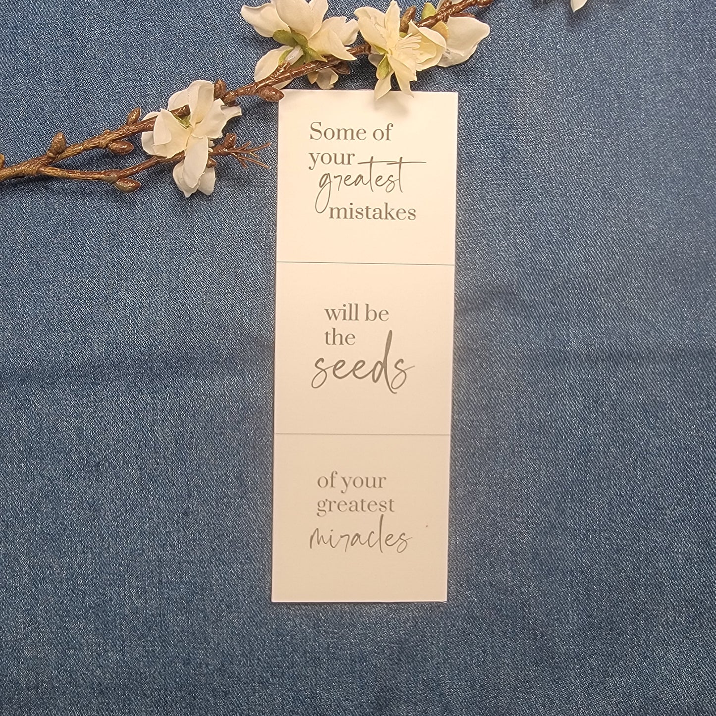 Some of your greatest mistakes will be the seeds of your greatest miracles - 2" Cornerstone Set