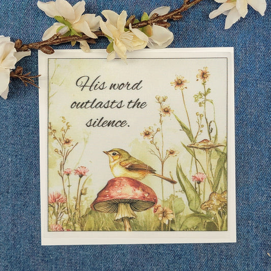 His Word outlasts the silence - Quilt Blocks