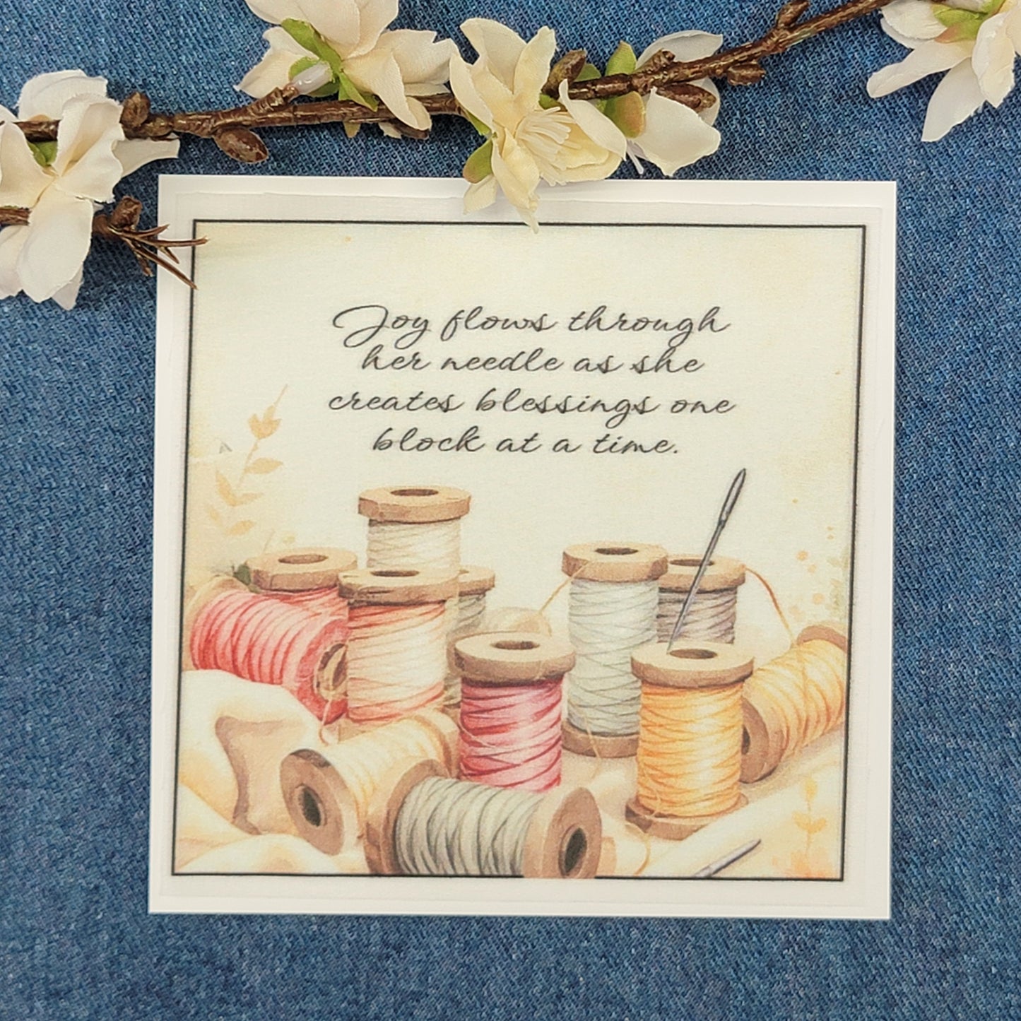 Joy flows through her needle as she creates blessings one block at a time - Quilt Blocks