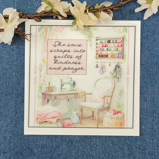 She sews scraps into quilts of kindness and prayer - Quilt Blocks