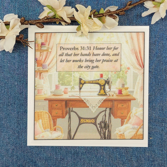 Honor her for all that her hands have done, and let her works bring her praise at the city gate - Quilt Blocks