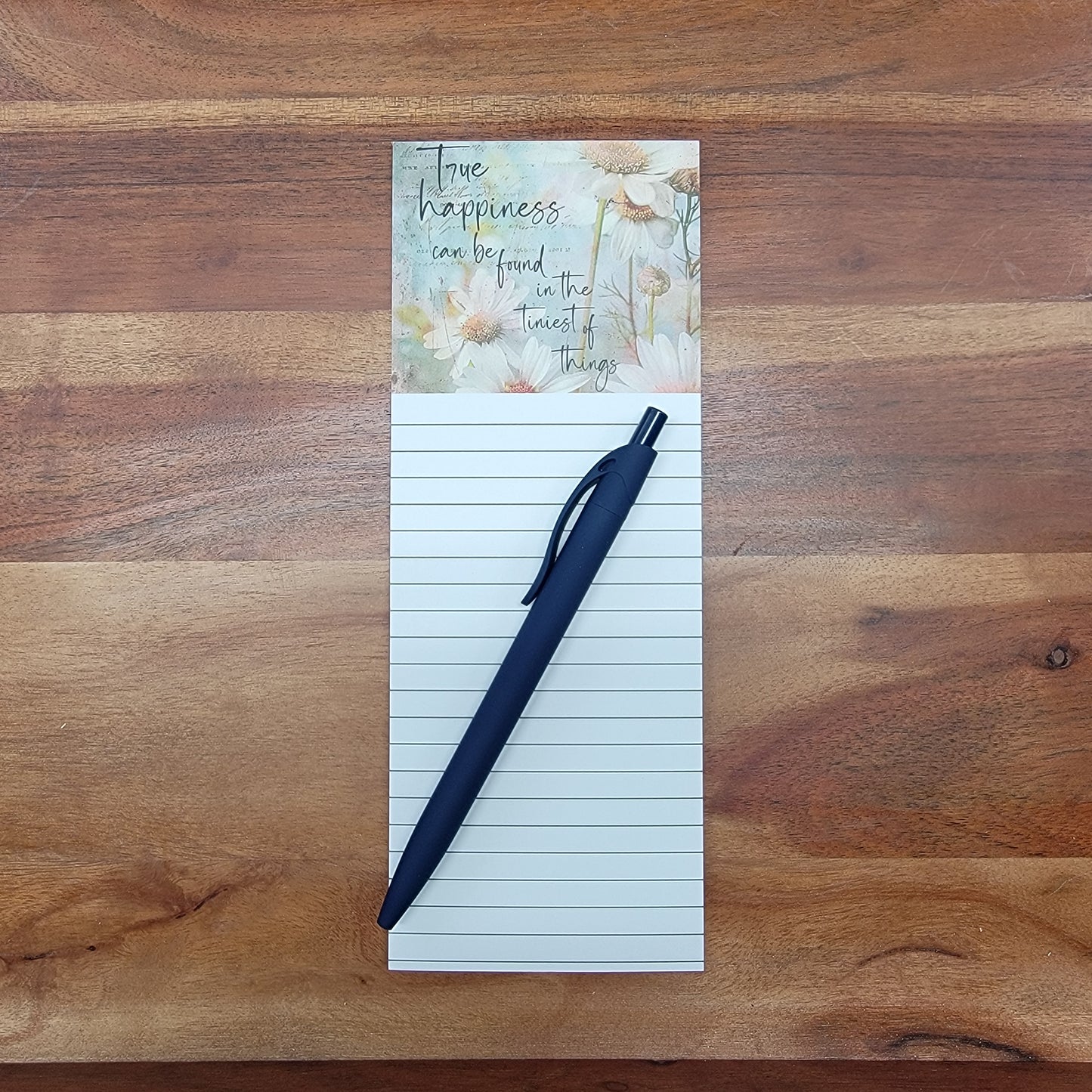 True happiness can be found in the tiniest of things - Notepad 3 x 8