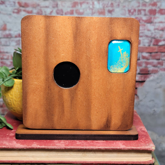 Magnet Frame - Single w/ Silk Cross Gem - 18