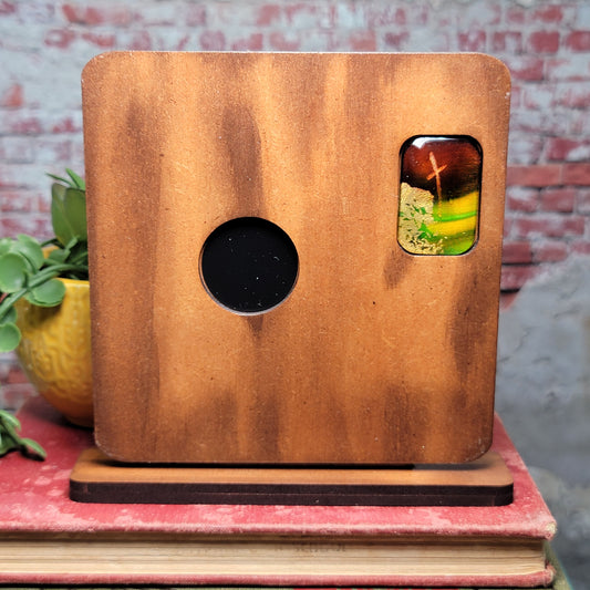 Magnet Frame - Single w/ Silk Cross Gem - 1