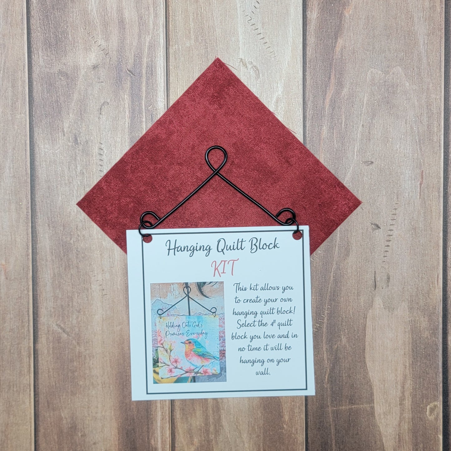 4” Quilt Block Hanging Kit - Customizable Select your design!