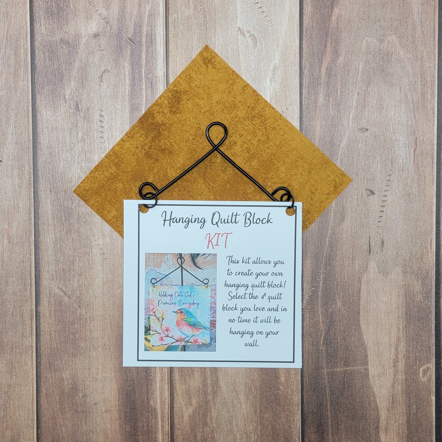 4” Quilt Block Hanging Kit - Customizable Select your design!