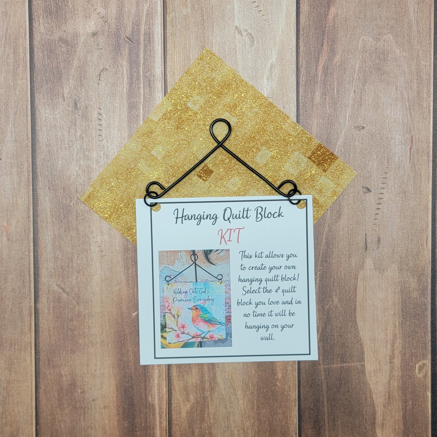 4” Quilt Block Hanging Kit - Customizable Select your design!