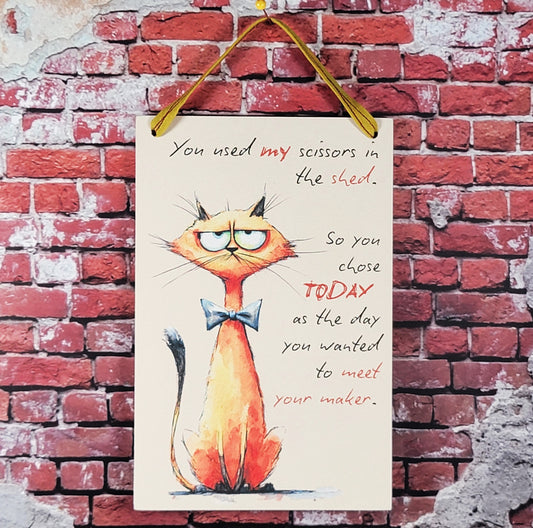 You used my scissors in the shed - Sewing Room Friends