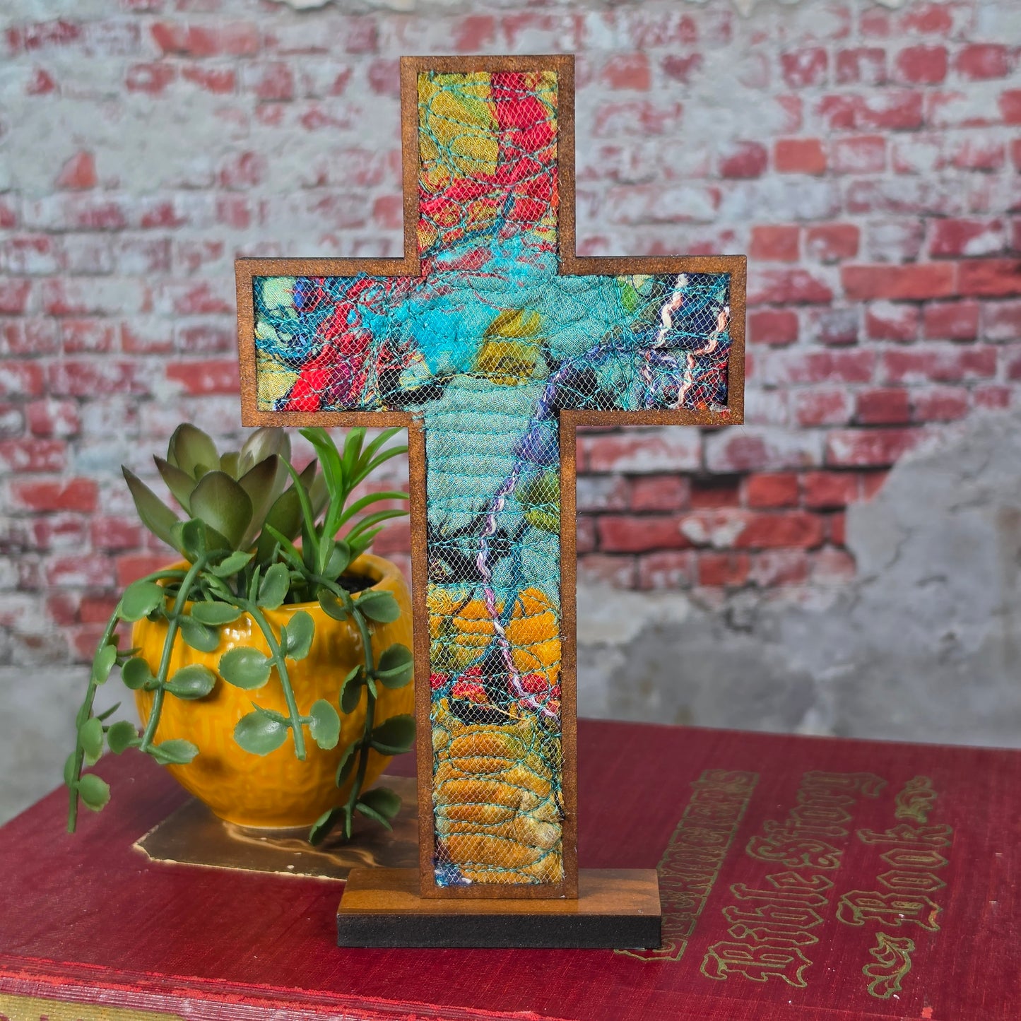 Standing Cross - Quilted Cross - 5
