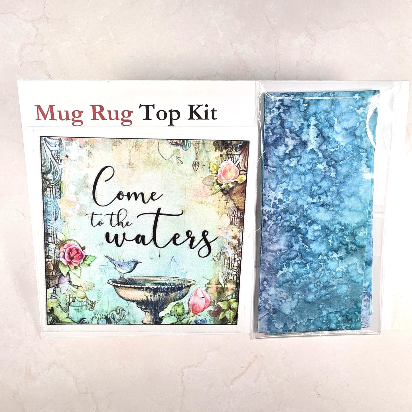 Mug Rug Top Only Kit - Come to the waters
