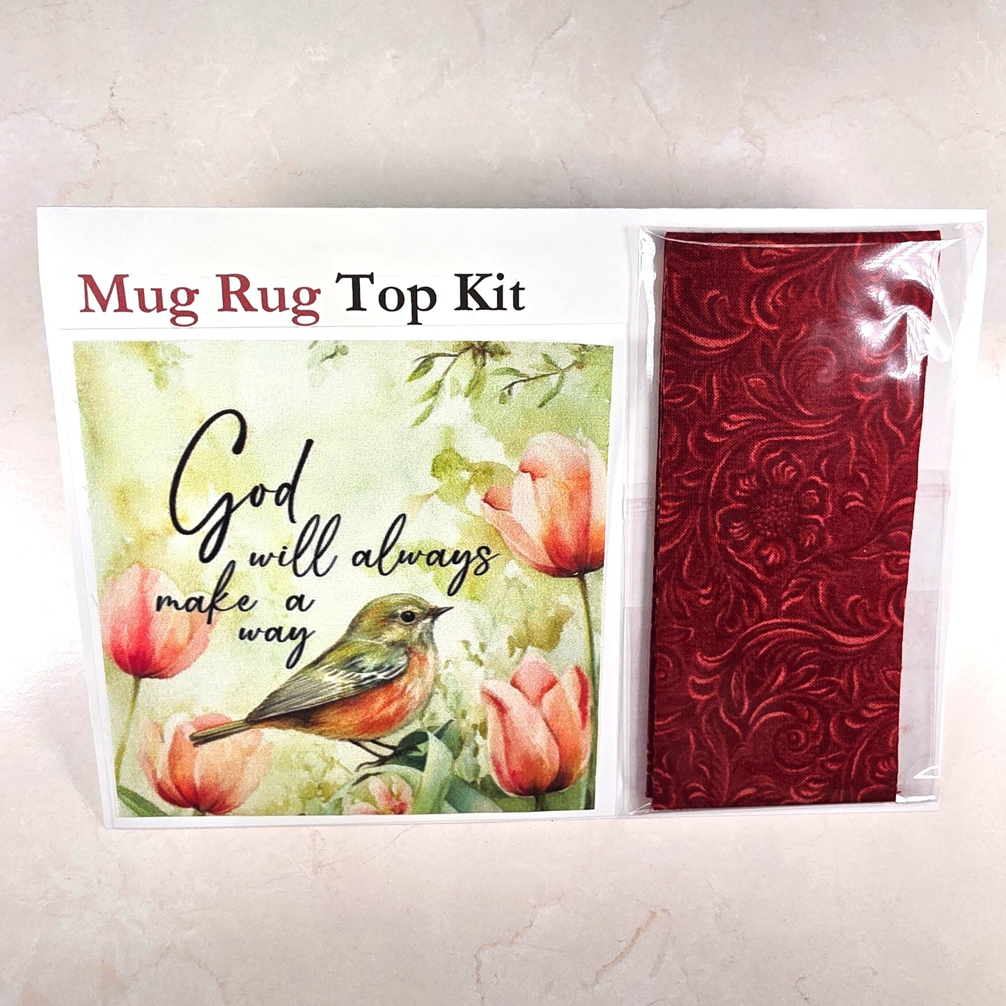 God will always make a way - Mug Rug Top Only Kit