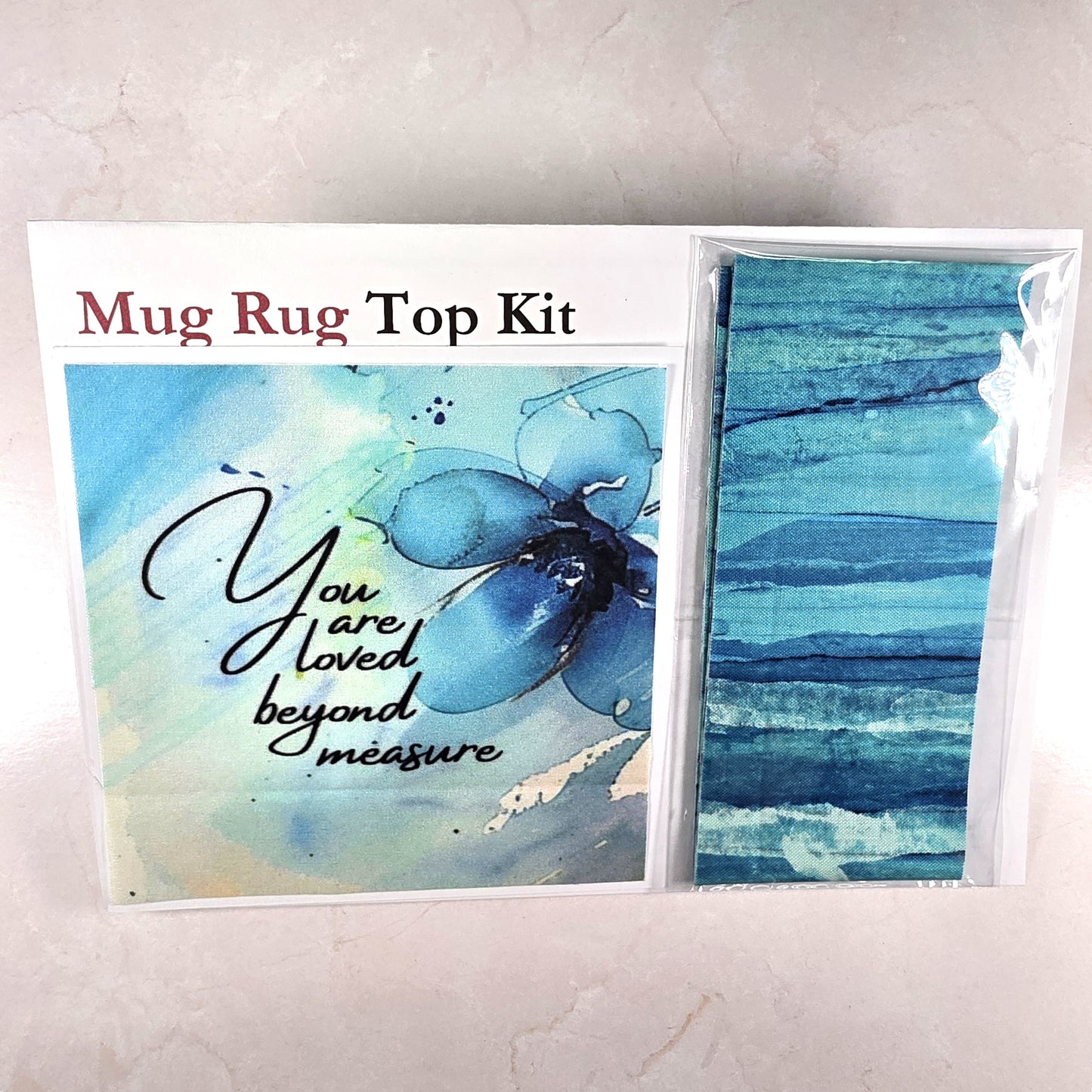 Mug Rug Top Only Kit - You are loved beyond measure
