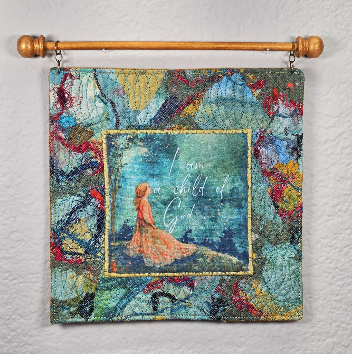 Quilted Hand-Dyed Silk Wall Hanging Kit