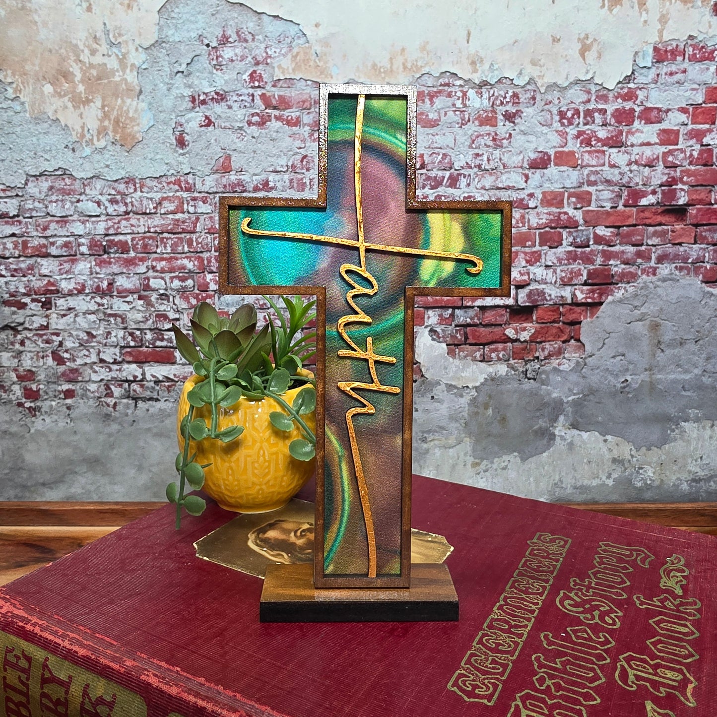 Standing Cross - Silk w/ FAITH - 4