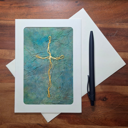 Swirl Cross Art Card - 4x6 - 7