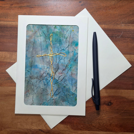 Swirl Cross Art Card - 4x6 - 4