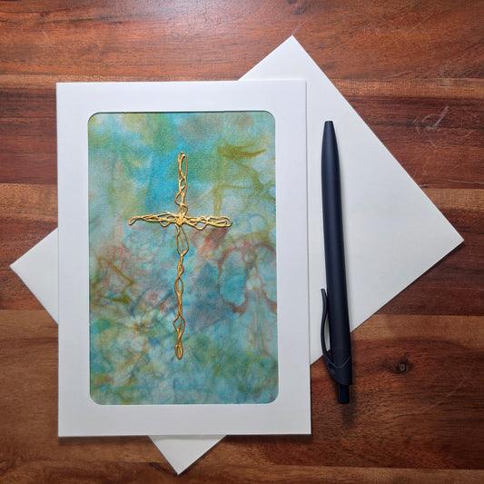 Swirl Cross Art Card - 4x6 - 2