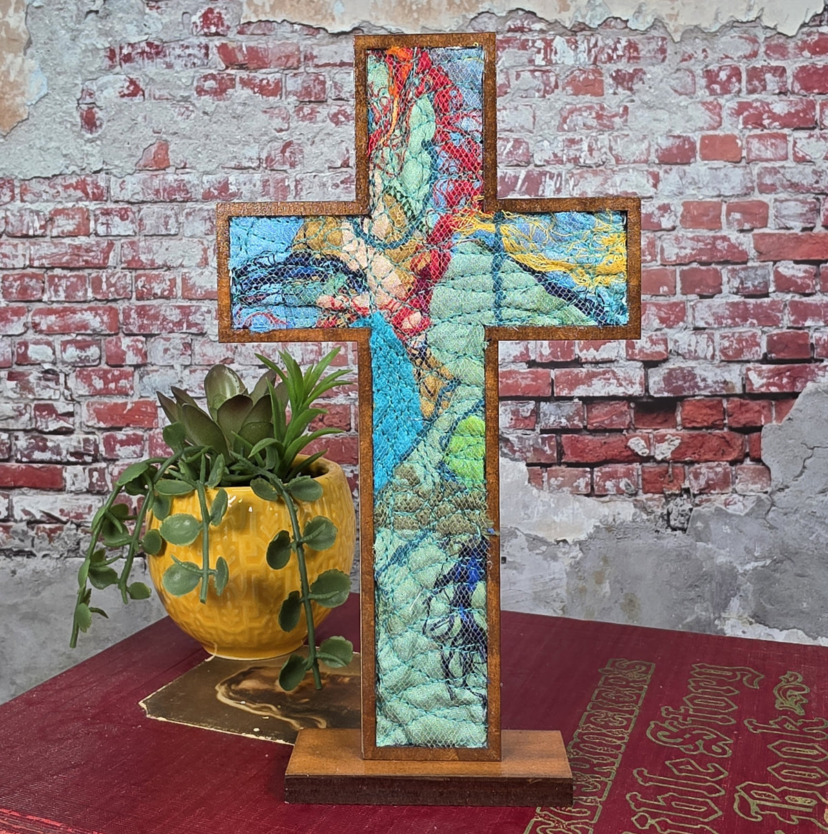 Standing Cross - Quilted Cross - 7