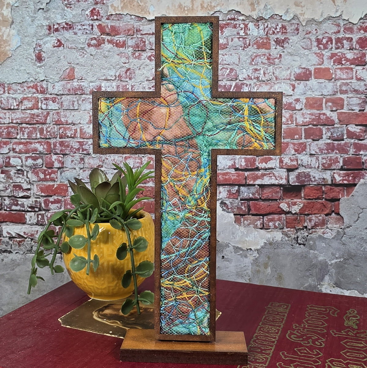 Standing Cross - Quilted Cross - 9