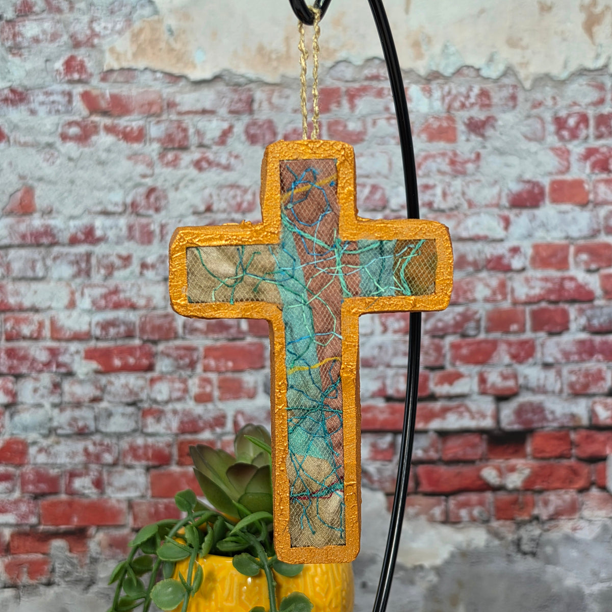 Quilted Wall Cross - 1